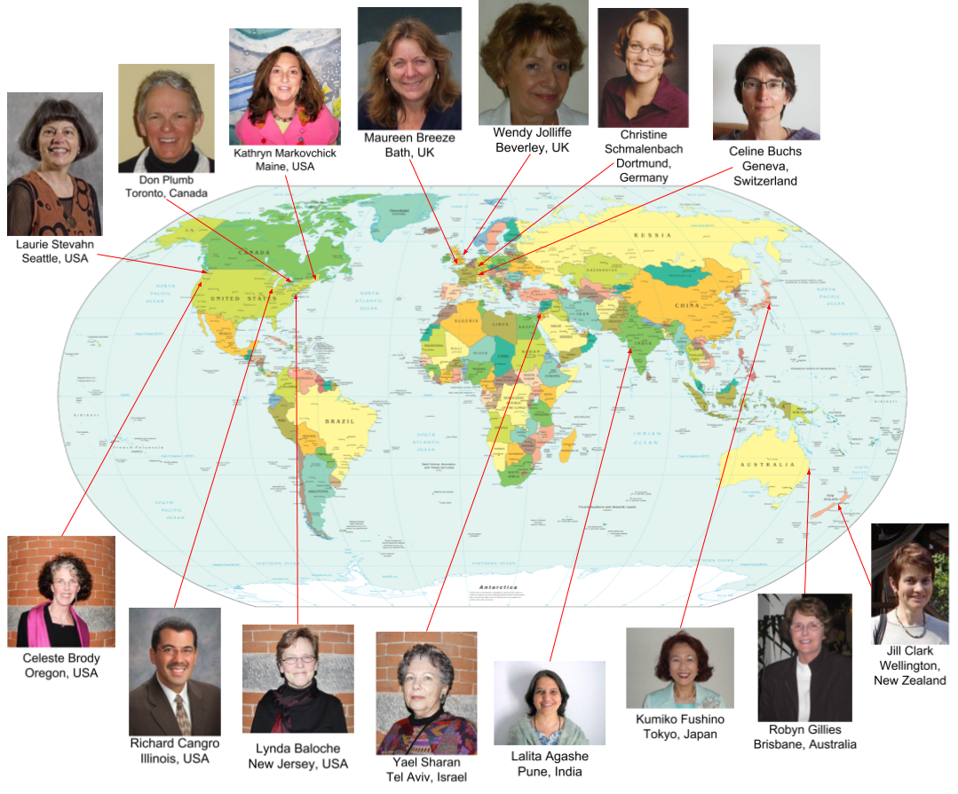 IASCE board members - world map